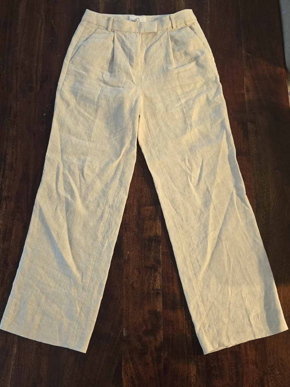 Banana Republic Women's Linen Trousers — Light Beige